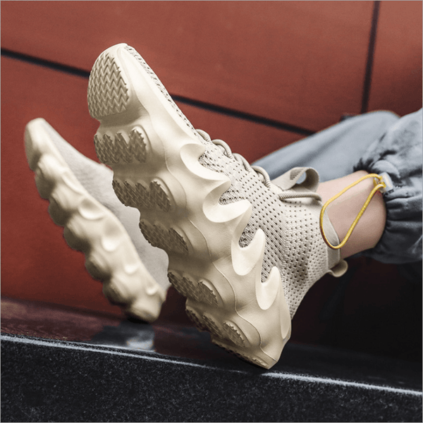 Men's Shoes, Breathable Mesh Shoes, Sports Casual High-top Canvas Shoes