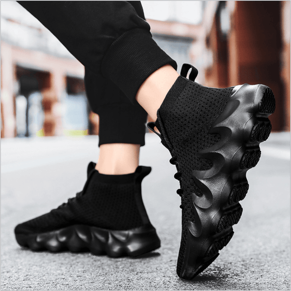 Men's Shoes, Breathable Mesh Shoes, Sports Casual High-top Canvas Shoes