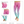 Load image into Gallery viewer, Pink+Turquoise Mandala Weave Yoga/Workout Leggings