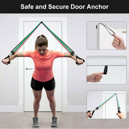 CrossFit Resistance Bands - 11Pcs/Set Up to 150lbs - At Home or On the Go Fitness!