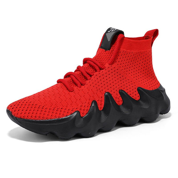 Men's Shoes, Breathable Mesh Shoes, Sports Casual High-top Canvas Shoes