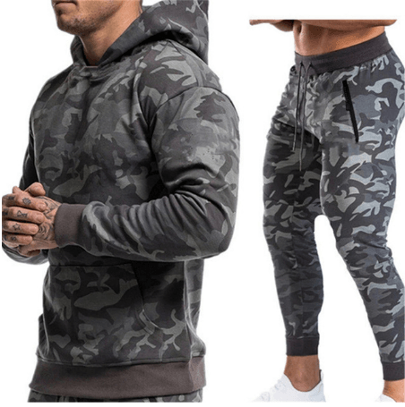 Men's Pullover Hoodie 2-Piece Tracksuit Set