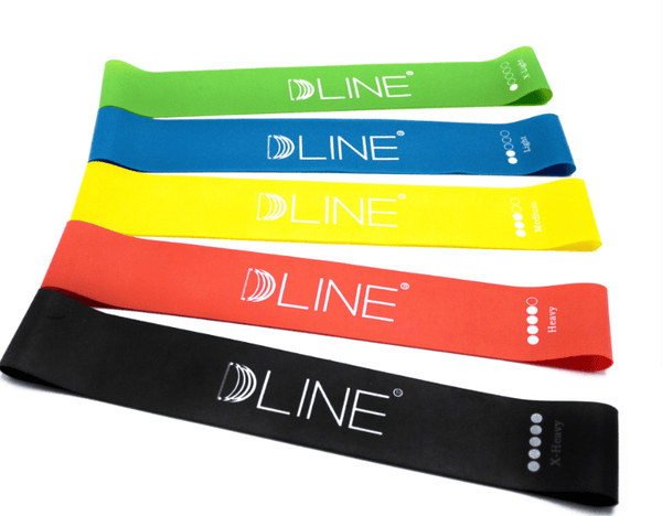 Resistance Bands Set (5) At Home Fitness & Yoga
